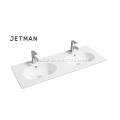 Modern Style Double Tank Ceramic Hand Wash Basin